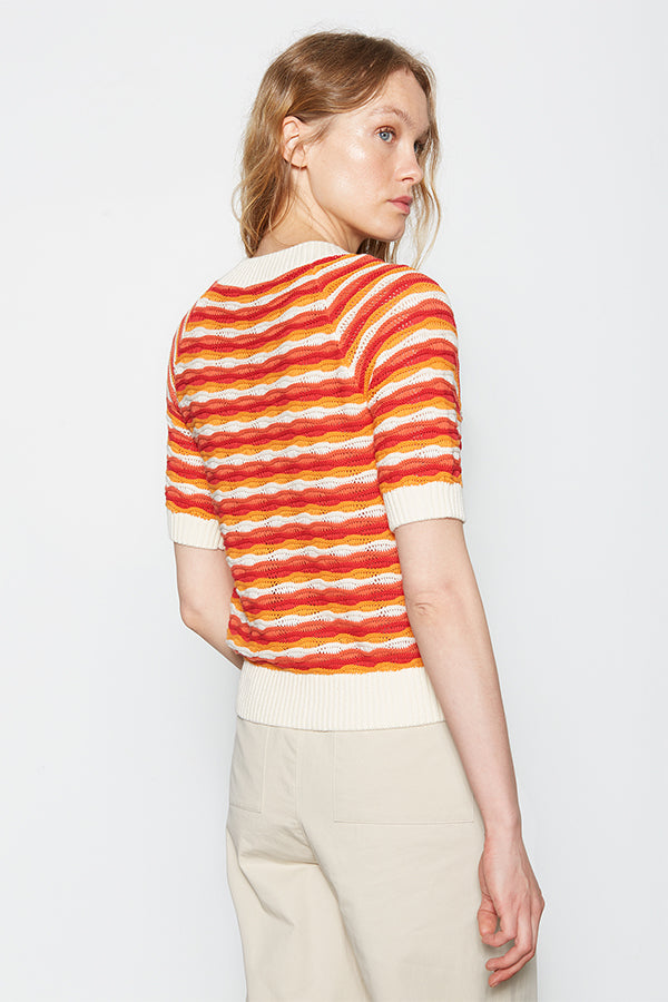 STRIPED ROUND-NECK SWEATER