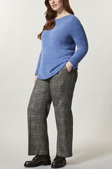 RENDE WIDE FIT CHECKERED TROUSERS