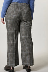 RENDE WIDE FIT CHECKERED TROUSERS