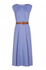 BELTED COMFORTABLE FLOWING DRESS