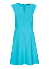 SLEEVELESS SLIGHTLY FITTED DRESS