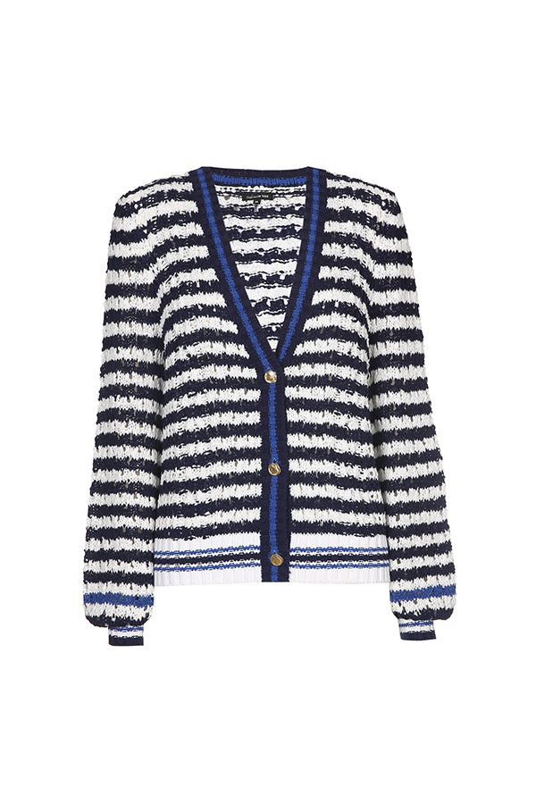 STRIPED TRICOLOR CARDIGAN