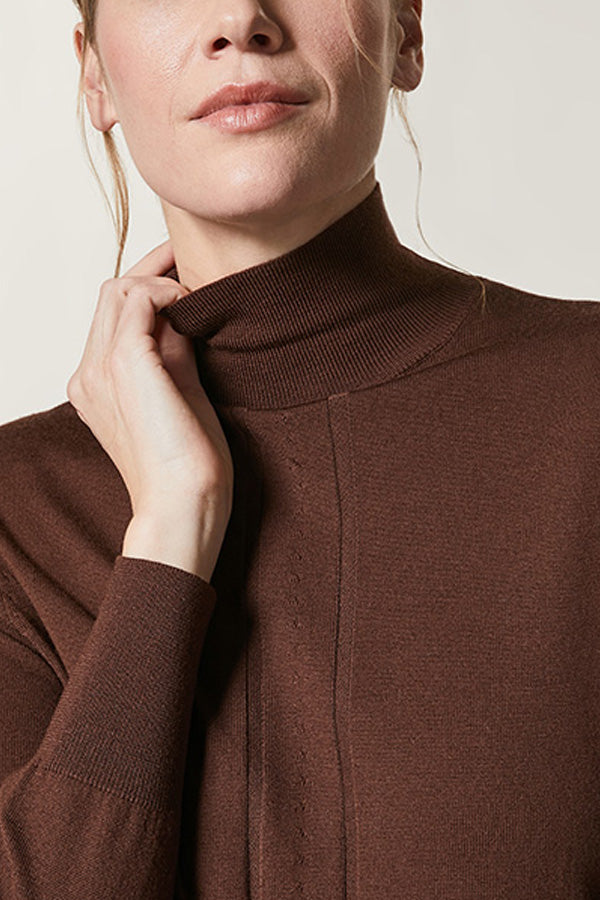 AVO SNUG PURE WOOL MOCK TURTLENECK SWEATER