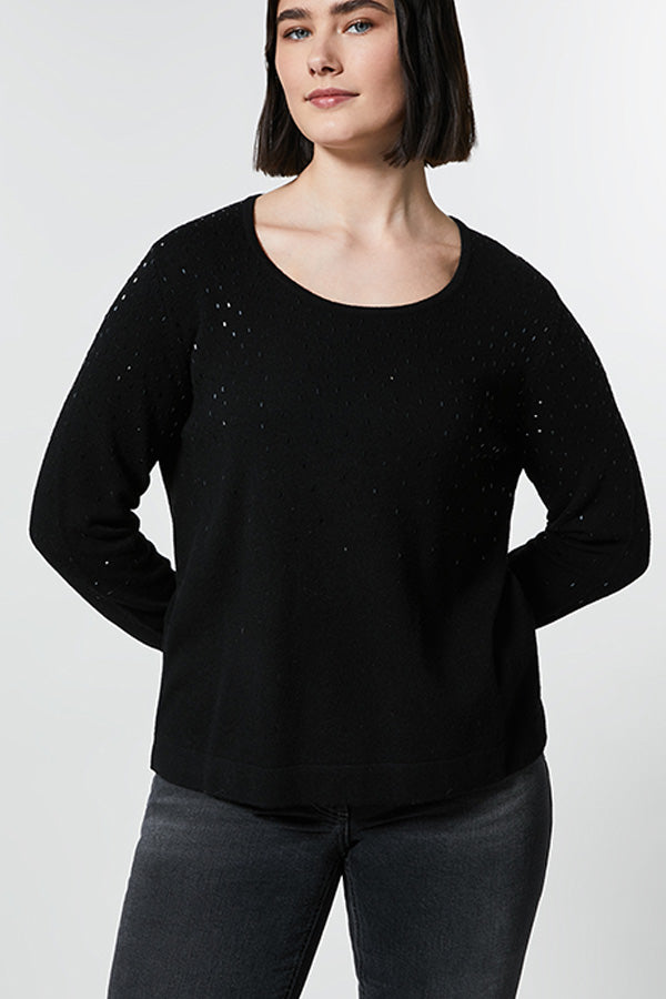 AZALEA RHINESTONE CASHMERE BLEND SWEATER