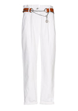 PANAMA PAPERBAG COTTON TROUSERS