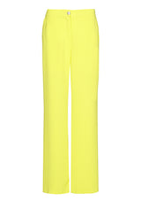 YELLOW STRAIGHT CITY TROUSERS