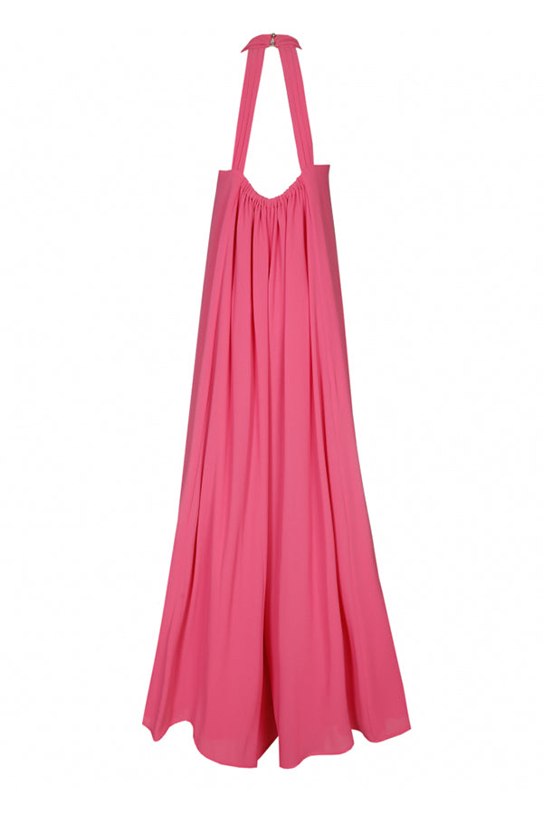 CRISS CROSS BACK PINK LOOSE JUMPSUIT