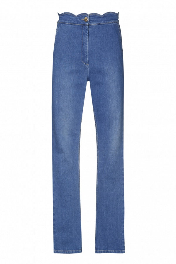 HIGH WAIST STRAIGHT LEG JEANS