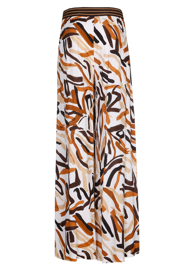 LOOSE-FITTING WIDE PRINTED VISCOSE TROUSERS