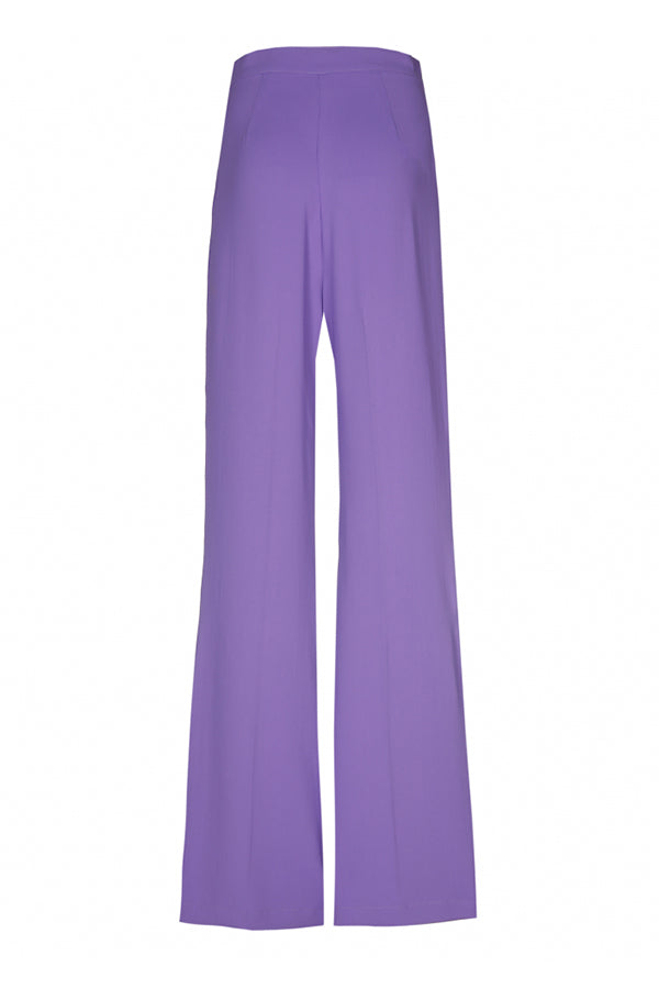 BUTTONED LOOSE FITTING HIGH WAIST WIDE TROUSERS