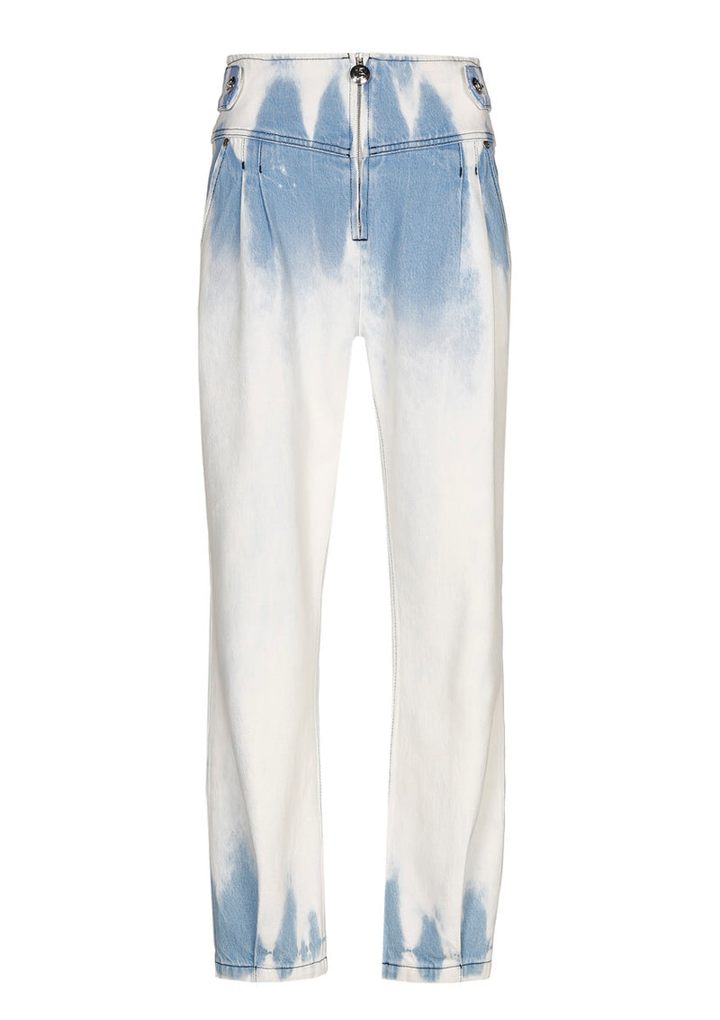 TIE DYE PAPERBAG JEANS