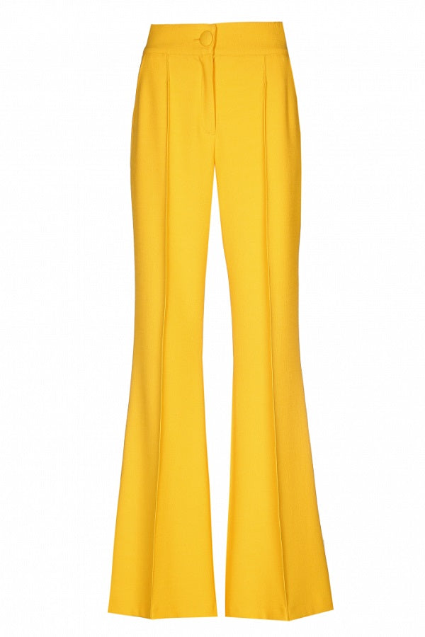 YELLOW BOOTCUT TROUSERS