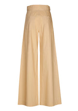 WIDE POPLIN TROUSERS