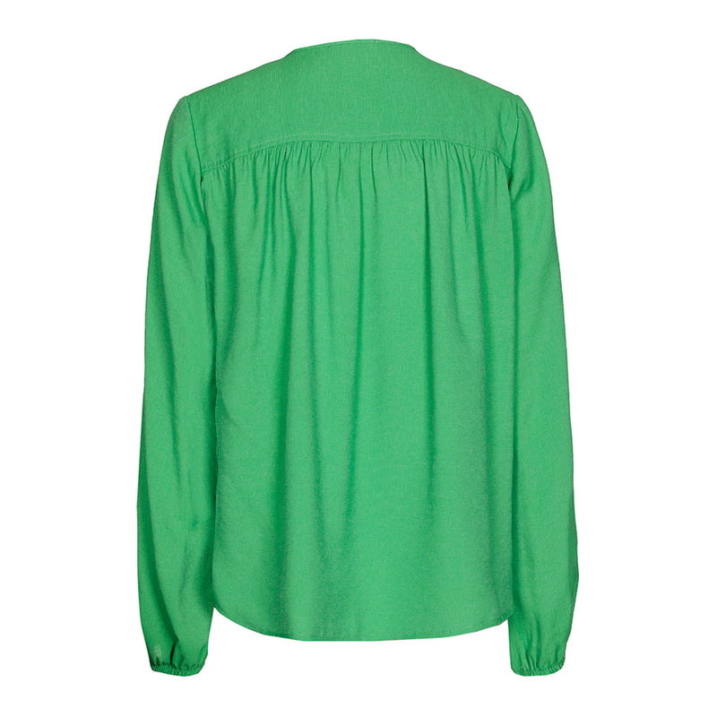 GREEN STRAIGHT BLOUSE