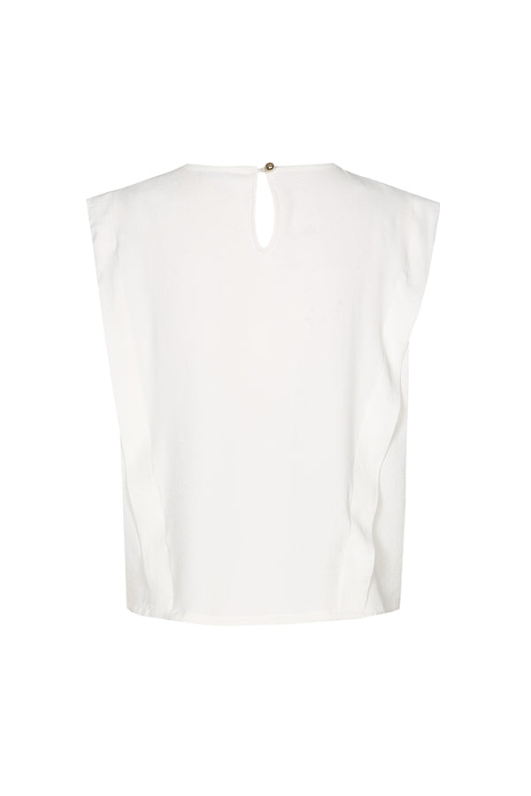 STRAIGHT SHOULDER EFFECT TOP