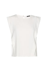 STRAIGHT SHOULDER EFFECT TOP