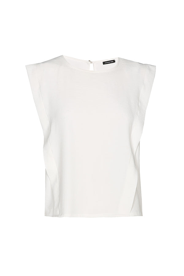 STRAIGHT SHOULDER EFFECT TOP