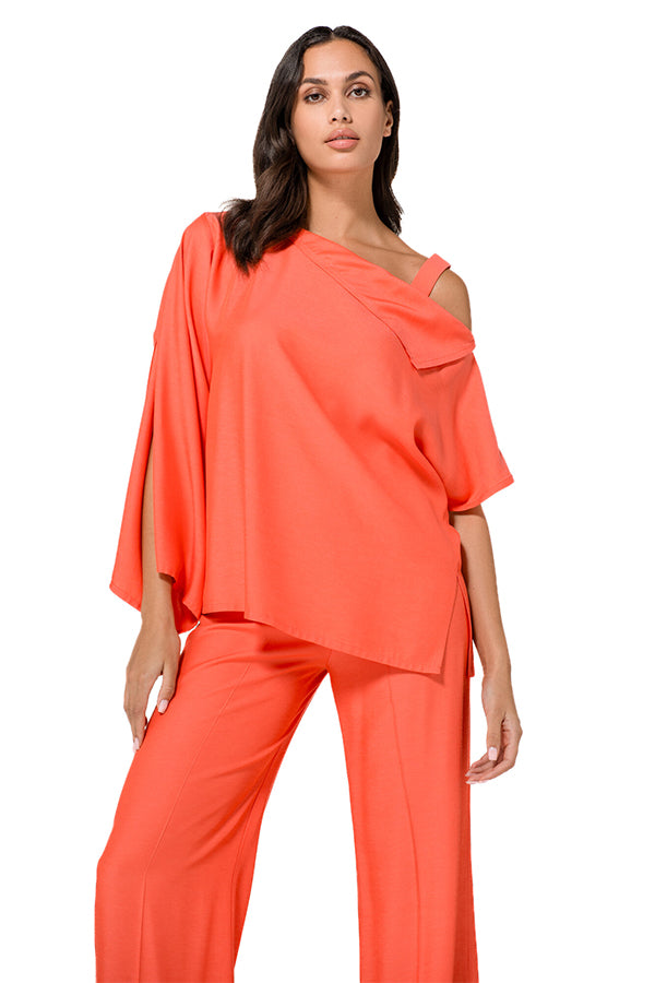 MANGO ASYMMETRICAL DRESSY TOP