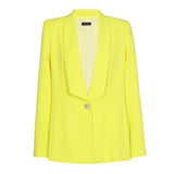 YELLOW LOOSE STRAIGHT CITY BLAZER