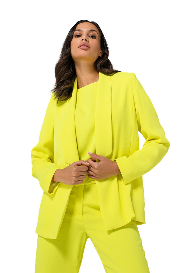 YELLOW LOOSE STRAIGHT CITY BLAZER