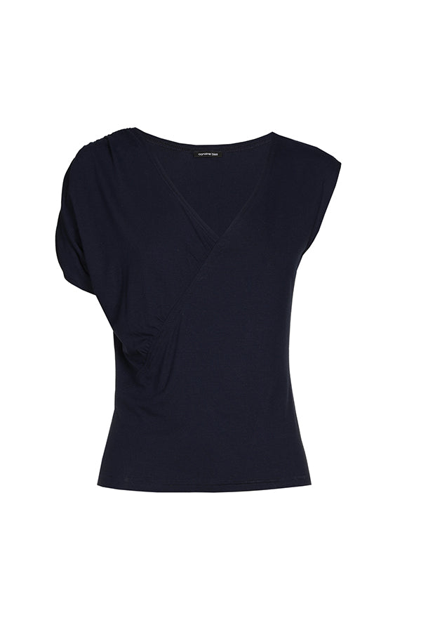 ASYMMETRIC JERSEY T-SHIRT