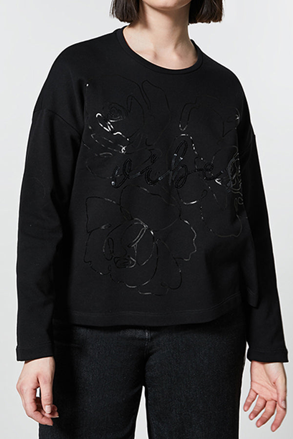 ODIERNO FRONT PRINT COTTON-BLEND SWEATSHIRT