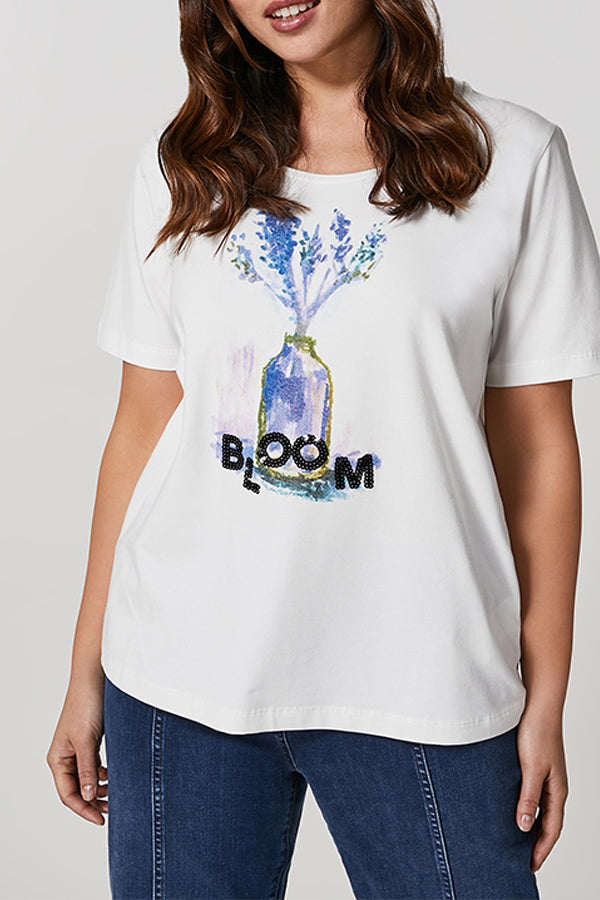 VALDESE BLOOM & SPRING STRETCH COTTON T-SHIRT