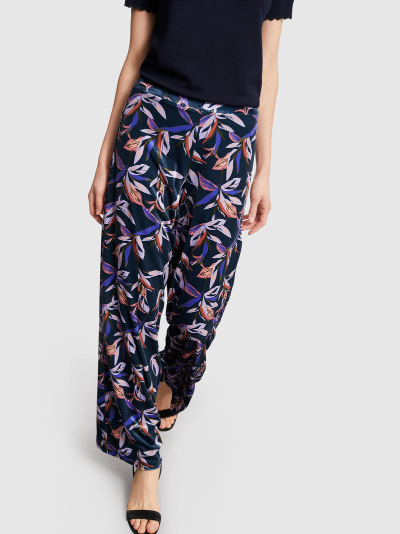 FLORAL PRINT TROUSERS