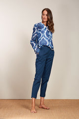 JANICE NEW CASHMERE PRINT BLOUSE