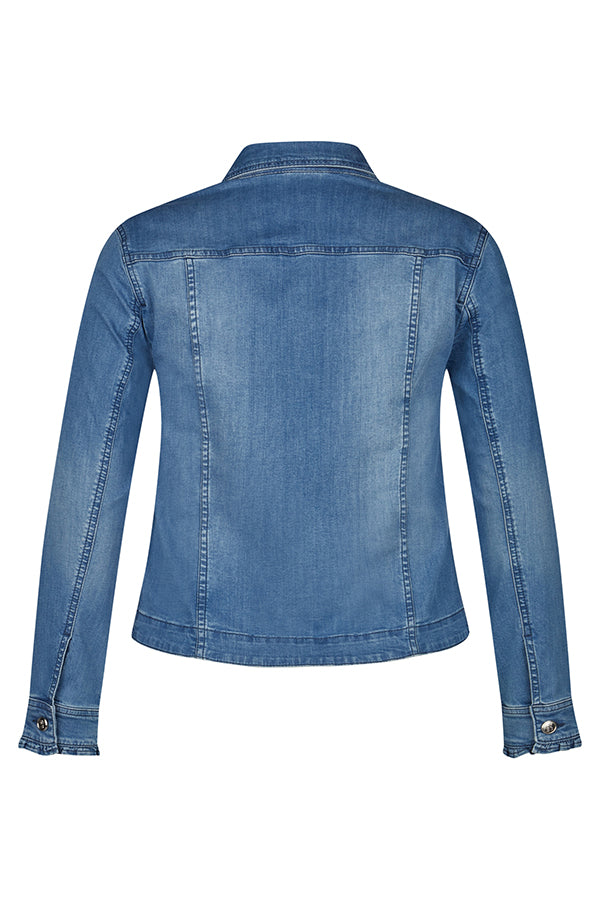 RUFFLED DENIM JACKET