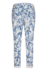 AQUABLUE LEAF PRINT JEANS