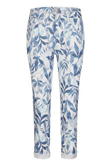 AQUABLUE LEAF PRINT JEANS