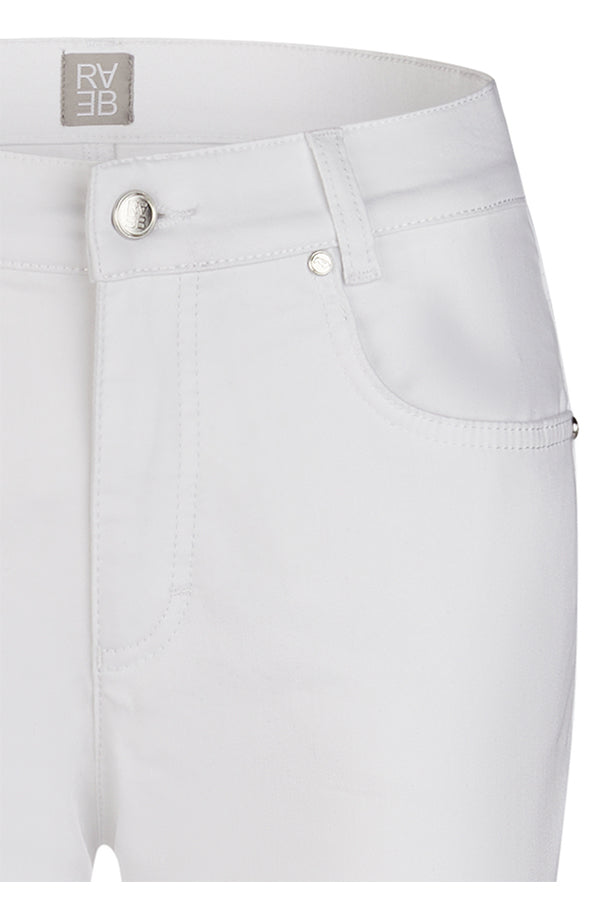 WHITE FLARED LEG JEANS