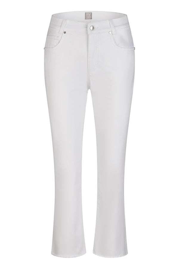 WHITE FLARED LEG JEANS