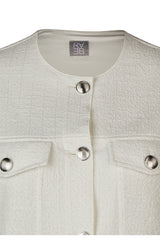 WHITE TWEED JACKET