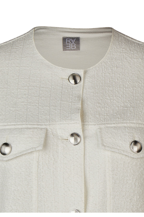 WHITE TWEED JACKET