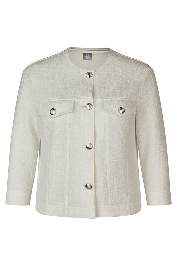 WHITE TWEED JACKET