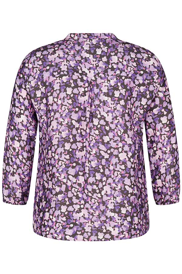 PURPLE FLORAL PRINT BLOUSE