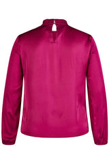 DEEP PINK SATIN BLOUSE