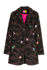 OXFORD EMBROIDERED CAMOUFLAGE COAT