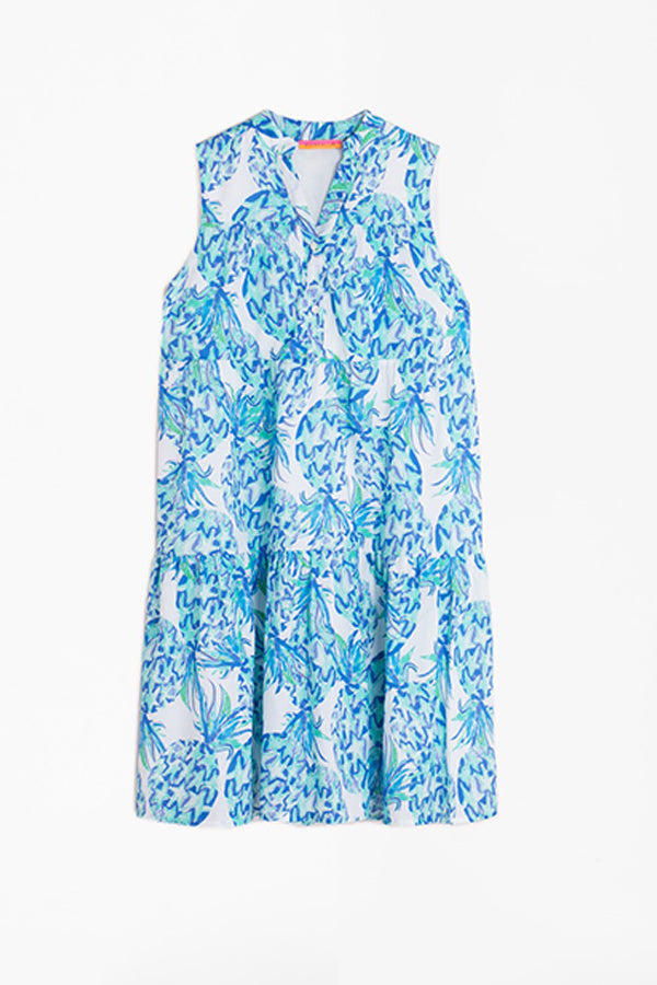 MARCELLA ANANAS BLUE PRINT DRESS