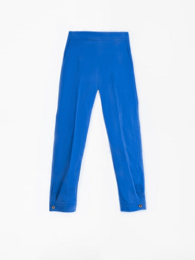 CHANTAL OCEAN BLUE POPLIN TROUSERS