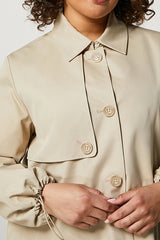 FLEUR WATER-REPELLENT TAFFETA TRENCH COAT