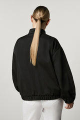 VIBORG BLACK WATER-REPELLENT GABARDINE BOMBER JACKET