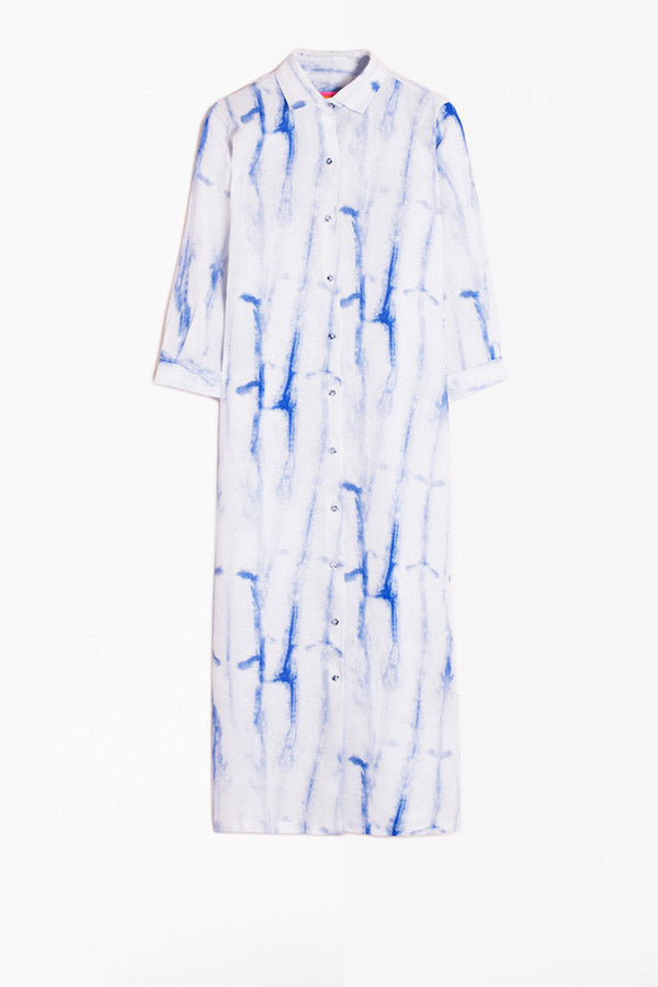 DAFNE BLUE TIE DYE DRESS