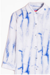 DAFNE BLUE TIE DYE DRESS