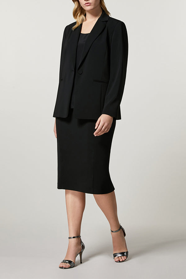 CREMA BLACK FLUID CADY BLAZER