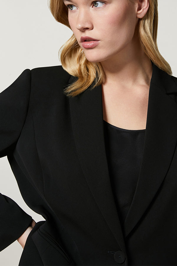 CREMA BLACK FLUID CADY BLAZER