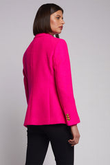 HARLOW PINK NEON WOOL BLEND JACKET