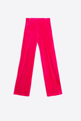 CARLA PINK VELVET TROUSERS